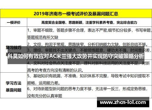 科莫如何有效应对AC米兰强大攻势并实现防守突破策略分析